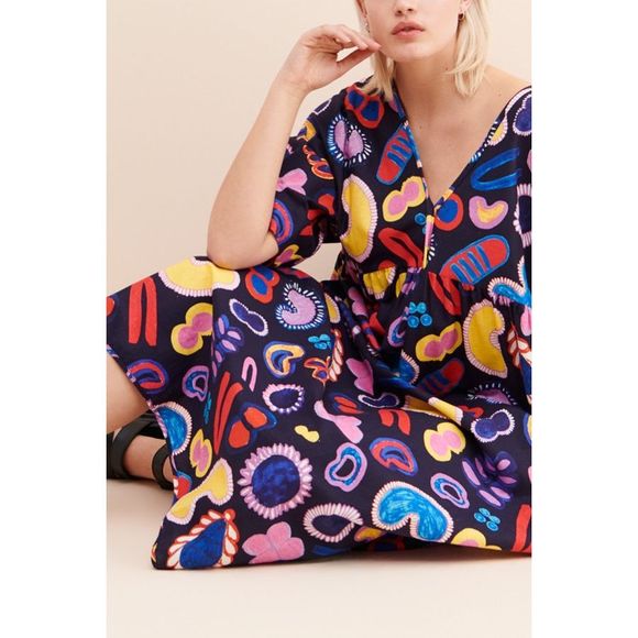 Ottod’Ame Blu Abito Midi Dress Size 6 - Picture 2 of 10